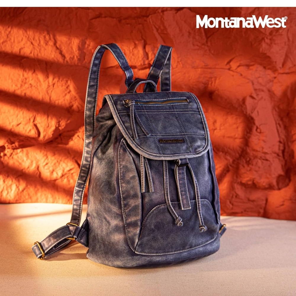 Montana West Backpack for Men Women Drawstring Casual Daypack for Men Travel - Picture 3 of 7